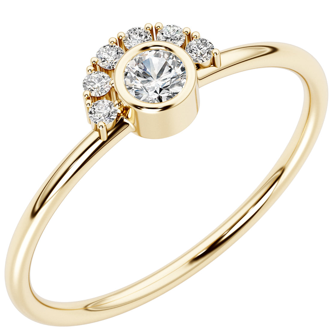 14k newest Yellow Gold & Sterling Silver Diamon